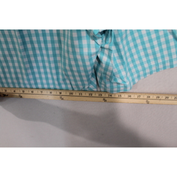 Lands' End Women Blue Plaid Shorts Mid Rise Size 20W - Picture 4 of 8